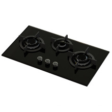 3 Burners Tempered Glass Gas Stove